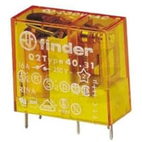 Finder SPDT PCB Mount Non-Latching Relay, Through-Hole, 24VDC, 40 Series