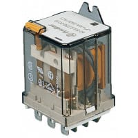 Finder 3PDT Flange Mount Non-Latching Relay Tab, 16 A, 110V ac