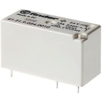 Finder SPDT PCB Mount Non-Latching Relay Through Hole, 12V dc