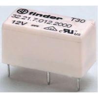 Finder SPST-NO PCB Mount Non-Latching Relay Through Hole, 6 A, 12V dc