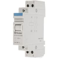 Finder DPST-NO DIN Rail Panel Mount Non-Latching Relay Screw, 20 A, 12V dc