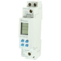 Finder 1 Channel Digital DIN Rail Time Switch Measures Minutes, 24 V ac/dc