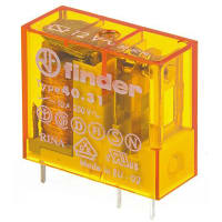 Finder SPDT PCB Mount Non-Latching Relay Through Hole, 12V ac