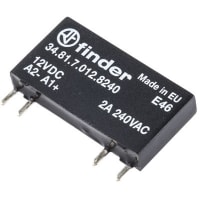 Finder SPST-NO Solid State Relay Through Hole PCB Mount, Zero Crossing, 2 A, 17 V