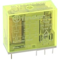 Finder DPDT PCB Mount Non-Latching Relay Through Hole, 110V dc