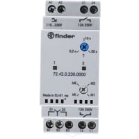 Finder MultiFunction Monitoring Relay with DPST-NO Contacts, 110 - 240 V ac/dc