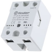 Finder Relay, solid state 25A 1NO, 230vac