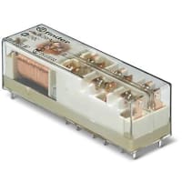 Finder Relay with forcibly guideds, 5NO+1NC 8A, 110V DC coil, AgSnO2+gold plated