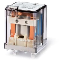 Finder Plug-In Power Relay, SPST-NO 16A, 48V DC coil, AgSnO2, magnetic blowout system