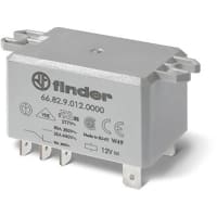 Finder C1D2ATEX Power Relay, DPDT 30A NO/10A NC, 120VAC coil, AgCdO, top flange mount