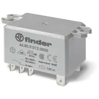 Finder Power Relay, DPST-NO 30A, 230V AC coil, AgCdO, top flange mount -250