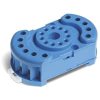 Finder DIN -Rail/Panel mount screw terminal Box Clamp socket for 60.12 relay blue