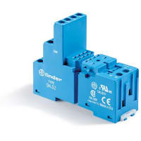 Finder DIN -Rail/Panel mount screw terminal Box Clamp socket for 55.32 relay blue