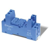 Finder DIN -Rail/Panel mount screw terminal (Box Clamp) socket for 56.32 relay (blue)