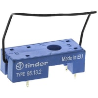 Finder Relay Socket, 1 Pole, SPDT PCB relay socket - metal clip