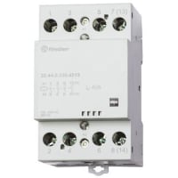 Finder 4NO DIN Rail Non-Latching Relay Screw, 40 A, 12 V ac, 12 V dc