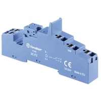 Finder Push-in socket for use with 40.31 relays, takes 99.02/86.30 modules, blue