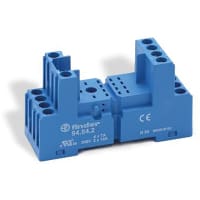 Finder DIN -Rail/Panel mount screw terminal Box Clamp socket for 55.34 relay blue