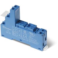 Finder DIN-Rail screw terminal (Box Clamp) socket for 40/44 Series relay, 5mm pinning