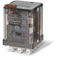 Finder Power Relay, DPDT 15A, 120V AC coil, AgCdO contact, "