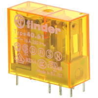 Finder SPDT PCB Mount Non-Latching Relay Through Hole, 12V ac