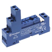 Finder DIN-Rail screw terminal (Box Clamp) socket for 40/44 Series relay, 5mm pinning