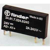 Finder SPST-NO Solid State Relay Through Hole PCB Mount, DC, 2 A, 17 V