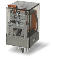 Finder General Purpose Relay, DPDT 10A, 24V AC coil, AgNi contact