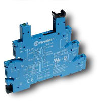 Finder DIN-Rail screw terminal Box Clamp for 34 relay, Leakage current suppression