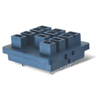 Finder PCB socket, for 62.32/33 relay (blue)