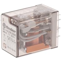 Finder 4CO, 4PDT PCB Mount Non-Latching Relay Through Hole, 7 A, 230V ac