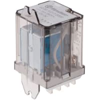 Finder DPDT Flange Mount Non-Latching Relay Tab, 16 A, 12V dc