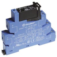 Finder SPST-NO DIN Rail Panel Mount Interface Relay Module Screwless, 3A 16.8 to 30V ac