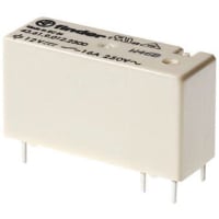 Finder SPST-NO PCB Mount Non-Latching Relay Through Hole, 12V dc