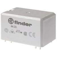 Finder DPST PCB Mount Non-Latching Relay Through Hole, 24V dc