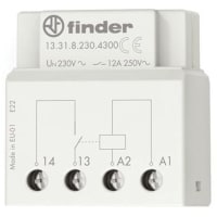 Finder SPST-NO Surface/Switch Box Monostable Relay Screw, 12 A, 12V ac