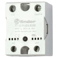 Finder Relay, solid state 55A 1NO, 230vac