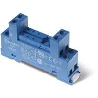 Finder DIN-Rail screw terminal (Box Clamp) socket for 40/44 Series relay, 5mm pinning