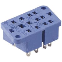 Finder Relay Socket, 2 Pole, Panel mount DPCO relay socket