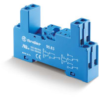 Finder DIN-Rail screw terminal (Box Clamp) socket for 40 Series relay, 3.5mm pinning