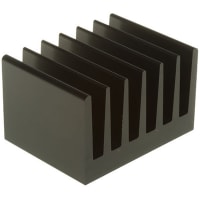 Fischer Heatsink, 2.5K/W, 50 x 66 x 40mm