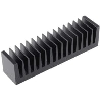 Fischer Heatsink, 1.35K/W, 37.5 x 160 x 40mm