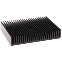 Fischer Heatsink, 1.3K/W, 100 x 150 x 27mm