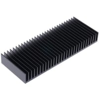 Fischer Heatsink, 1.4K/W, 75 x 200 x 25mm