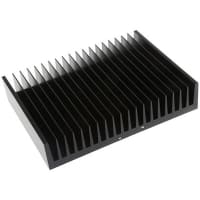 Fischer Heatsink, 0.53K/W, 150 x 200 x 40mm