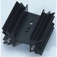 Fischer Heatsink, TO-220, TO-3P, 8.2K/W, 25.4 x 45 x 12.7mm, Clip Mount