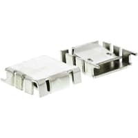 Fischer Heatsink, TO-220, 18K/W, 25 x 25.4 x 8.3mm, Clip, Solder Mount