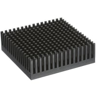 Fischer Heatsink, PGA, 13.2K/W, 43.1 x 43.1 x 8mm, Adhesive Foil, Conductive Foil Mount