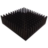 Fischer Heatsink, PGA, 9K/W, 43.6 x 43.6 x 12.3mm, Adhesive Foil, Conductive Foil Mount