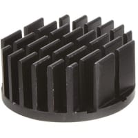 Fischer Heatsink, 15.23K/W, 32 Dia. x 14mm, Adhesive Foil, Conductive Foil Mount